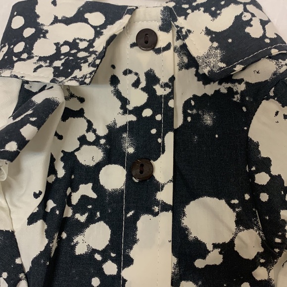 Darling Top Paw Charcoal & White Splattered Shirt Sz XS - Picture 4 of 6